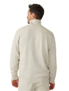 Faherty High Standard Fleece 1/4 Zip in Antique Ivory Heather