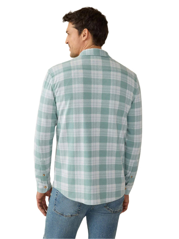 Faherty Legend Sweater Shirt in West Palm Plaid