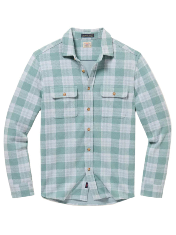 Faherty Legend Sweater Shirt in West Palm Plaid