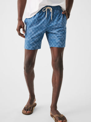 Faherty Beacon Swim Trunk in Moonlight Batik