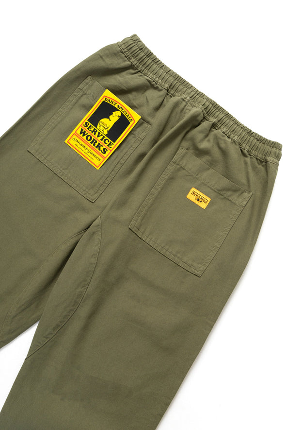 Service Works Canvas Chef Pant in Olive