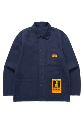 Service Works Canvas Chore Shirt in Dark Navy