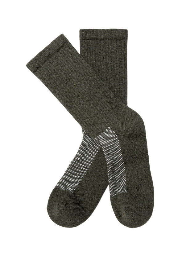 American Trench The Statement Crew Sock in Olive