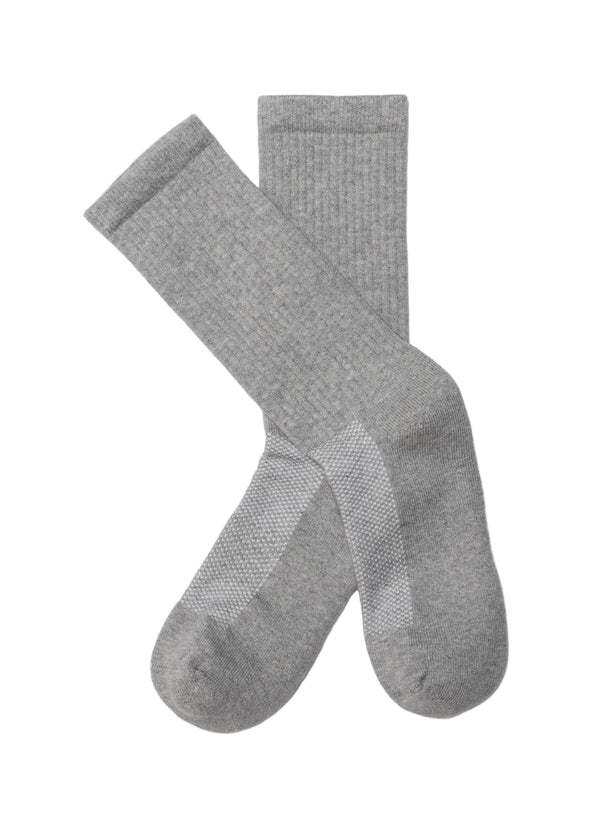 American Trench The Statement Crew Sock in Heather Grey