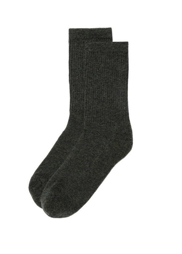 American Trench Supermerino Socks in Olive