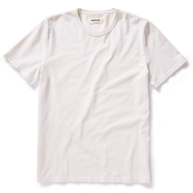 Taylor Stitch Organic Cotton SS Tee in Vintage White