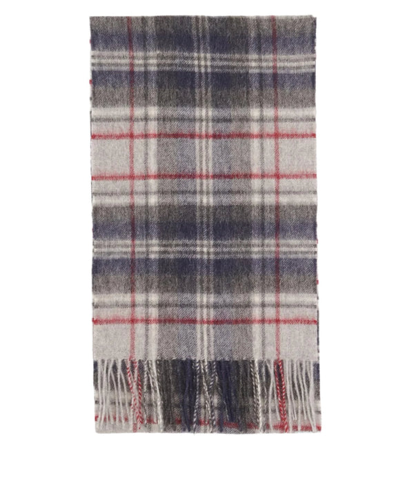 Barbour New Check Tartan Scarf in Blue Granite