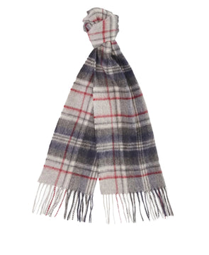 Barbour New Check Tartan Scarf in Blue Granite