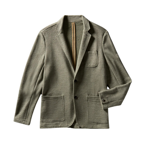 Faherty Inlet Blazer in Olive Brush Melange