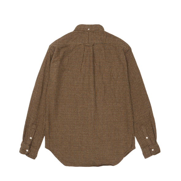 Gitman Vintage Japanese Houndstooth Twill Shirt in Brown