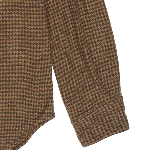 Gitman Vintage Japanese Houndstooth Twill Shirt in Brown