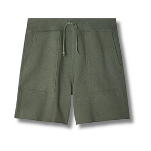 Save Khaki United Fleace Heather Utility Short in Willow