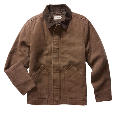 Taylor Stitch Workhorse Jacket in Aged Penny Chipped Canvas