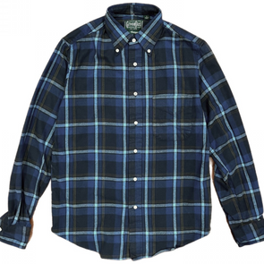 Gitman Vintage LS Shirt in Blue Shaggy Check
