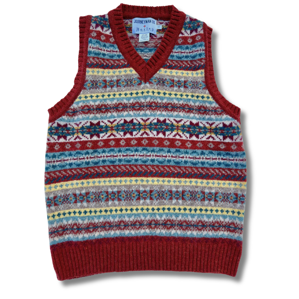 トップス HARLEY OF SCOTLAND V-NECK WOOL VEST Harley V-neck Slipover in Dark Olive – Dick's Edinburgh