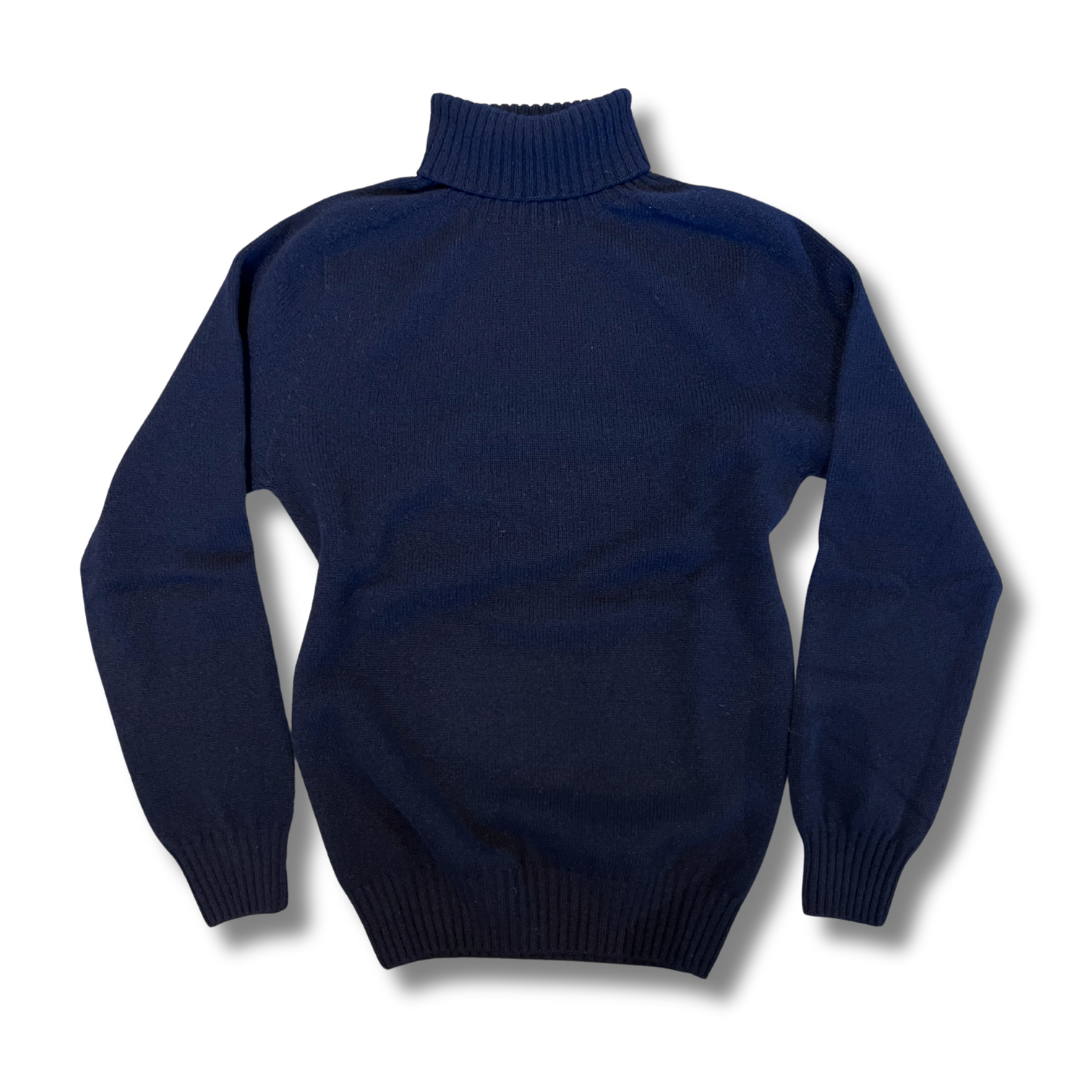 Harley of Scotland x Journeyman Co. Lambswool Turtleneck Sweater in Ne
