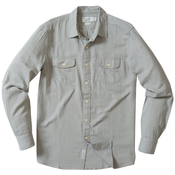 Grayers Brando Lightweight Double Cloth Shirt in Wrought Iron