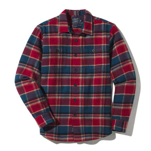 Grayer's Scarboro Heritage Flannel in Red Teal Plaid