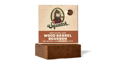 Dr. Squatch Soap Co. Wood Barrel Bourbon Bar Soap