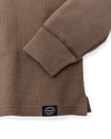 Filson Waffle Knit Thermal Crewneck in Brown