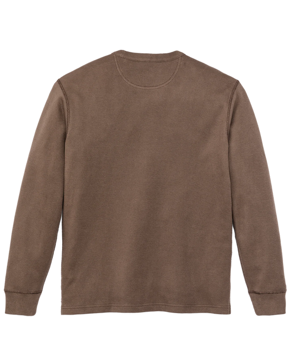 Filson Waffle Knit Thermal Crewneck in Brown