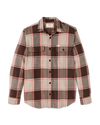 Filson Vintage Flannel Work Shirt in Tan/Orange Plaid