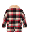 Filson Lined Wool Packer Coat in Red/Cream/Blue Plaid