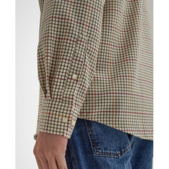 Barbour Henderson Thermo Weave Long-Sleeved Shirt in Ecru