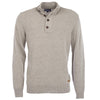 Barbour Essential Patch Half Zip Sweater in Stone