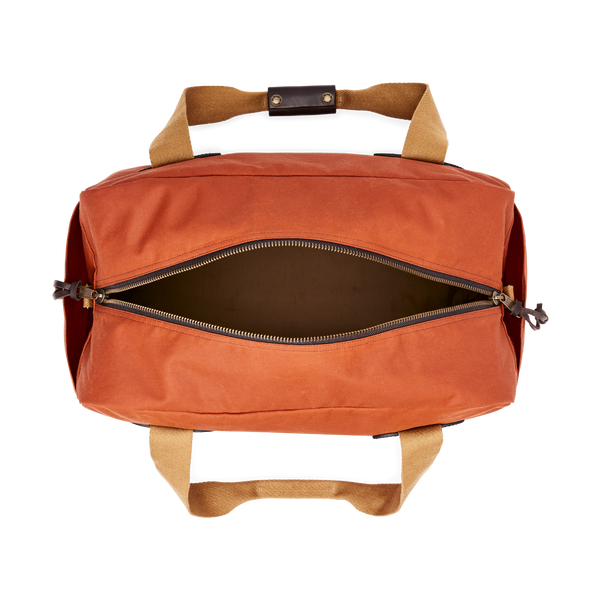Filson Medium Tin Cloth Duffle Bag in Rust