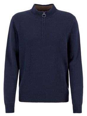 Barbour Kelson Half-Zip Jumper in Navy
