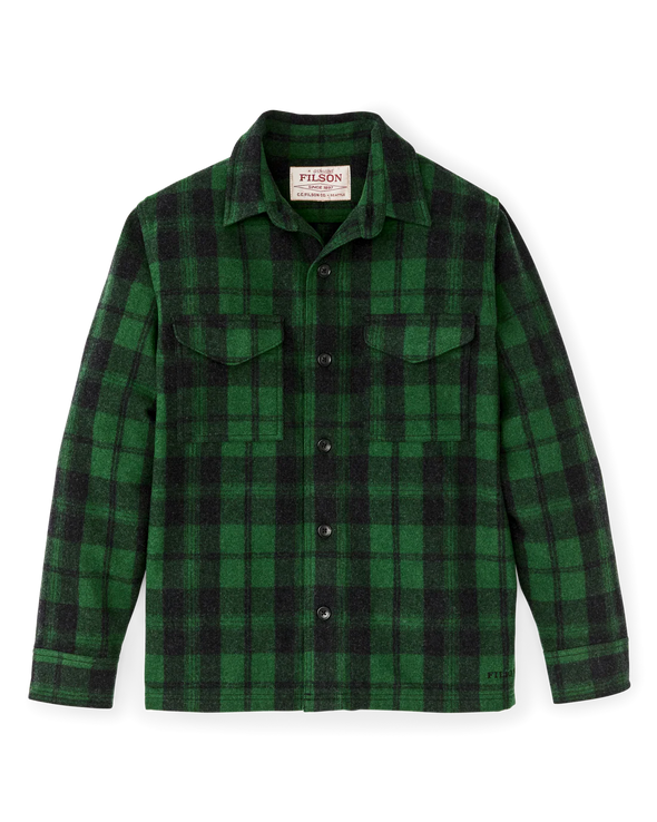 Filson Wool Jac-Shirt in Green/Black Plaid