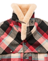 Filson Lined Wool Packer Coat in Red/Cream/Blue Plaid