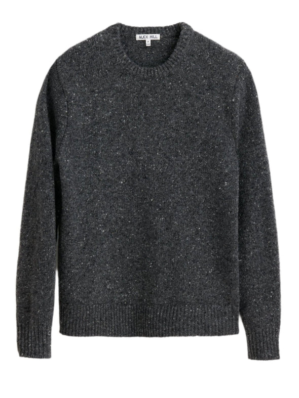 Alex Mill Donegal Crewneck Sweater in Charcoal