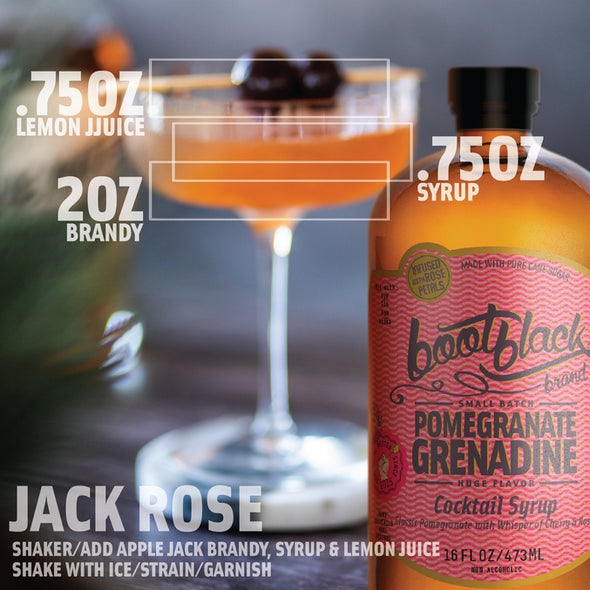 Bootblack Pomegranate Grenadine Cocktail Syrup 16oz.