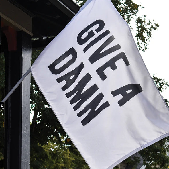 Oxford Pennant Give A Damn Outdoor Flag