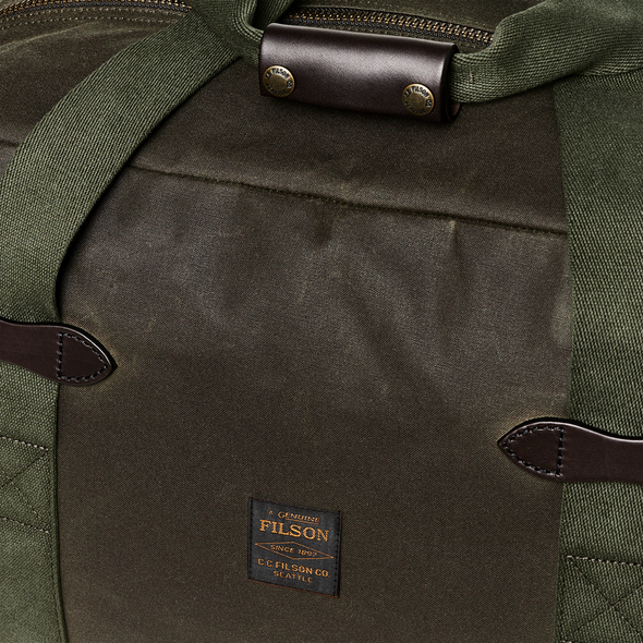 Filson Medium Tin Cloth Duffle Bag in Otter Green