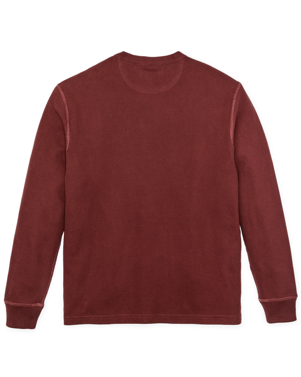 Filson Waffle Knit Thermal Crewneck in Fired Brick