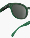 Izipizi C Frame Sunglasses in Green with Grey Lenses