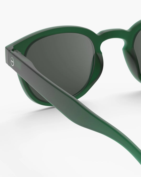 Izipizi C Frame Sunglasses in Green with Grey Lenses