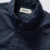 Taylor Stitch Jack LS Shirt in Dark Navy Seersucker
