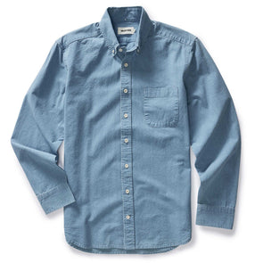 Taylor Stitch Jack LS Shirt in Washed Indigo Oxford
