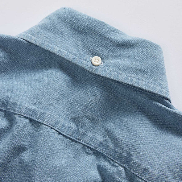 Taylor Stitch Jack LS Shirt in Washed Indigo Oxford