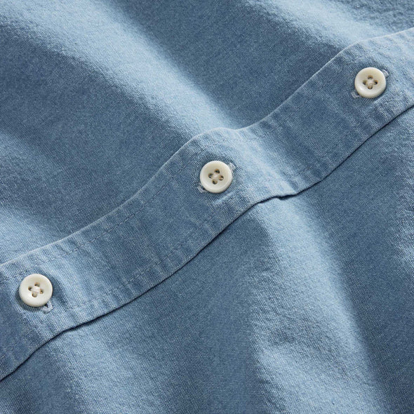 Taylor Stitch Jack LS Shirt in Washed Indigo Oxford