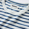 Taylor Stitch LS Tee in Vintage White Stripe Indigo