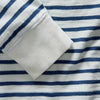 Taylor Stitch LS Tee in Vintage White Stripe Indigo