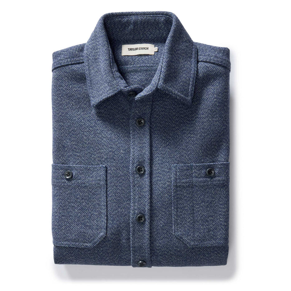 Taylor Stitch Utility Shirt in Indigo Wool Canvas