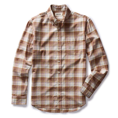 Taylor Stitch Jack LS Shirt in Baked Clay Plaid