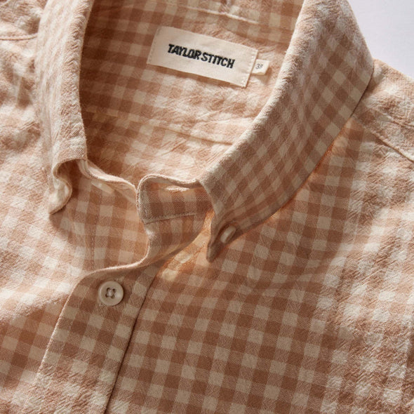 Taylor Stitch Jack LS Shirt in Baked Clay Check