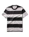 Taylor Stitch Organic Cotton SS Shop Tee in Faded Black Stripe